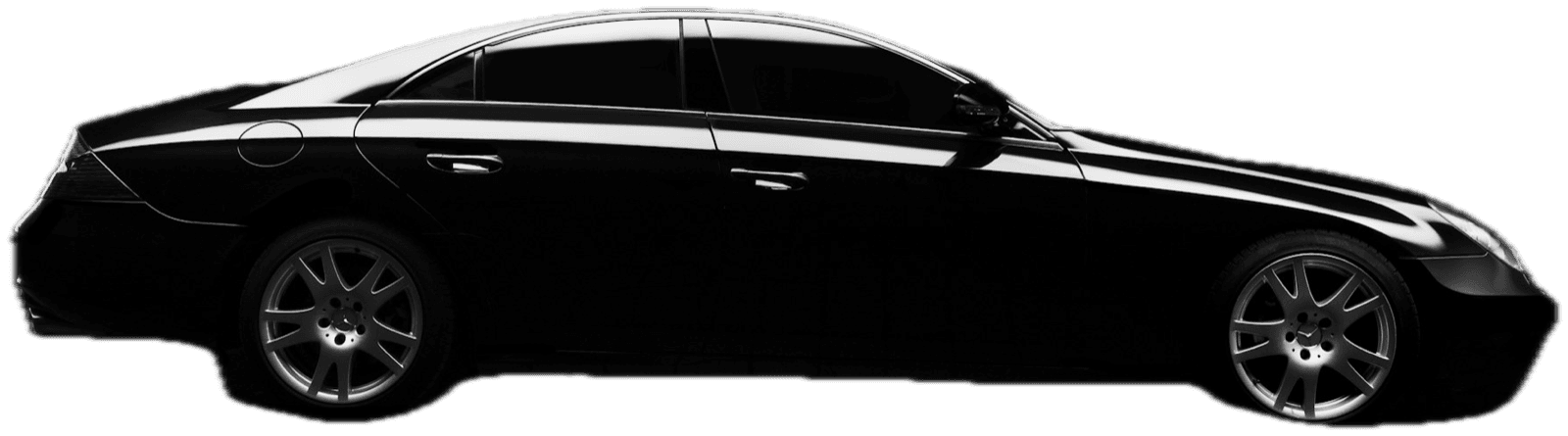 Vehicle on the dark stage at Bucan Automobile, brushed by moving spotlights